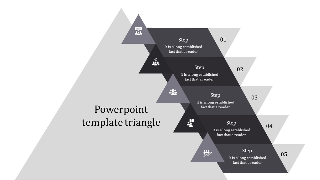 powerpoint template triangle-powerpoint template triangle-5-gray